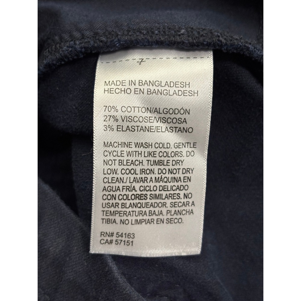 Nautica Jeans Women Black Pull On Utility Shorts Size Large Cotton Blend Stretch - Picture 5 of 7